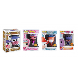 Funko Flocked Ricochet Rabbit-Funko Penelope Pitstop chase-Funko Quick Draw McGraw chase-Funko Squiddly Diddly chase