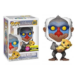 Funko Flocked Rafiki with Simba