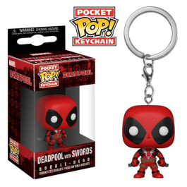 Funko Keychain Deadpool with Swords