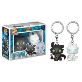 Funko Keychain Toothless & Light Fury