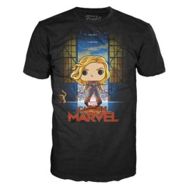 Funko Pop Tee Captain Marvel M