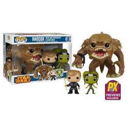 Funko Rancor with Luke & Slave Oola