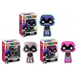 Funko Raven Purple GITD, Gray & Pink