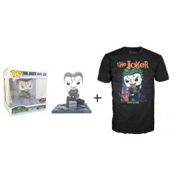 Funko Black & White The Joker Hush + brinde Funko Pop Tee The Joker Hush M