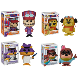 Funko Dick Dastardly - Funko Muttley - Funko Secret Squirrel - Funko Morocco Mole