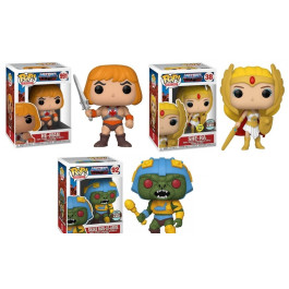 Funko He-Man Raising Sword-Funko She-Ra GITD-Funko Snake Man-at-Arms