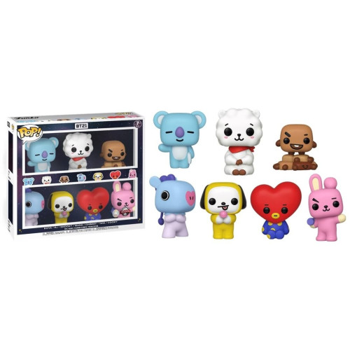 Funko Mania Funko BT21 7 Pack, BTS, K-Pop, Korean Music, Barnes & Noble  Exclusive, BT21 Funko Mania