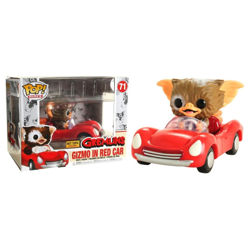 funko gizmo in red car