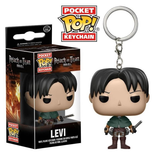 Funko Mania Funko Keychain Levi, Chaveiro, Attack on Titan, Anime Funko