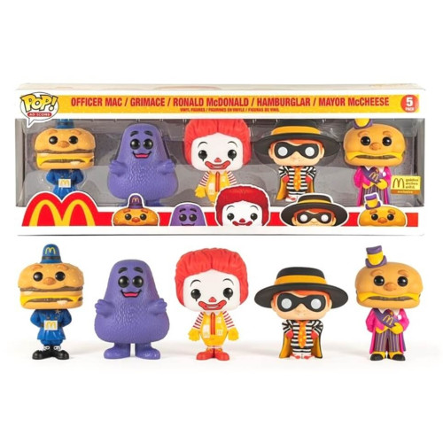 Funko Mania Funko Mcdonald S 5 Pack Ad Icons Mcdonald S Ronald Mcdonald Grimace Hambuglar Officer Mac Mayor Mccheese Funko Mania