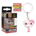 Funko Keychain Harley Quinn Pink Hearts