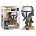 Funko The Mandalorian with the Child Flying