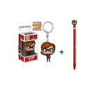 Funko Keychain Elastigirl+Funko Pen Topper Elastigirl