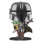 Funko Giant Chrome Armor Mandalorian with The Child 10''