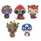  Thanos Ugly Sweater - Rocket Raccoon Sled - Squirrel Girl Stocking - Groot Lights - Cap Snowman